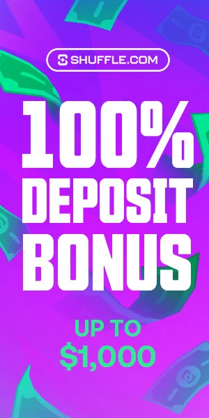 Shuffle: Bônus de 100% no depósito até $1.000